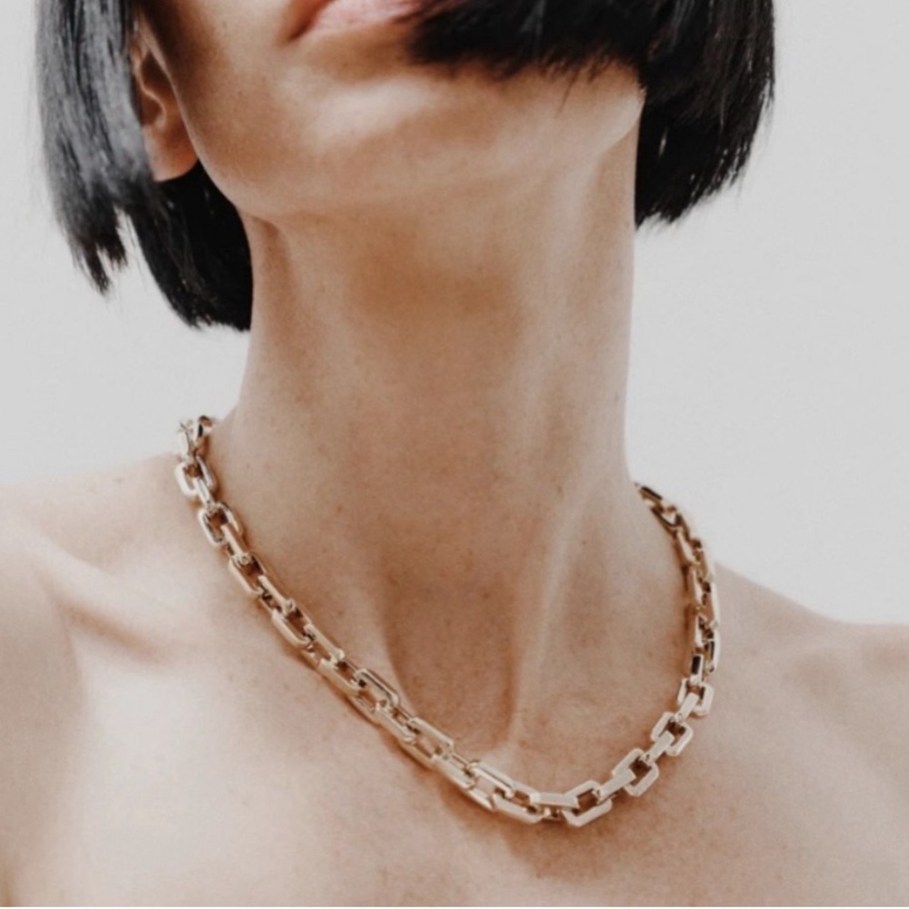 EDDIE BORGO Supra Gold Link Necklace - New